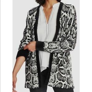 1. State Nordstrom snake print open cardigan